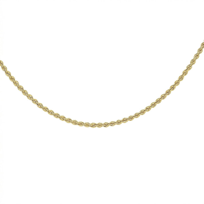 Rope Chain 22 Inch in 9K Yellow Gold 7575779 1