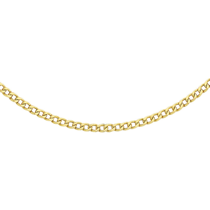 Curb Chain 24 Inch in 9K Yellow Gold 7576466 1