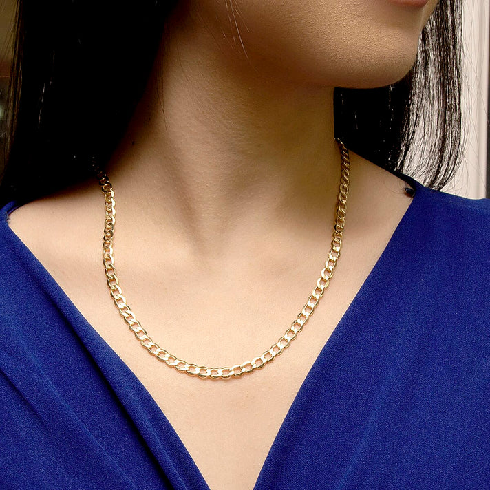 Curb Chain 18 Inch in 9K Yellow Gold 7576467 2