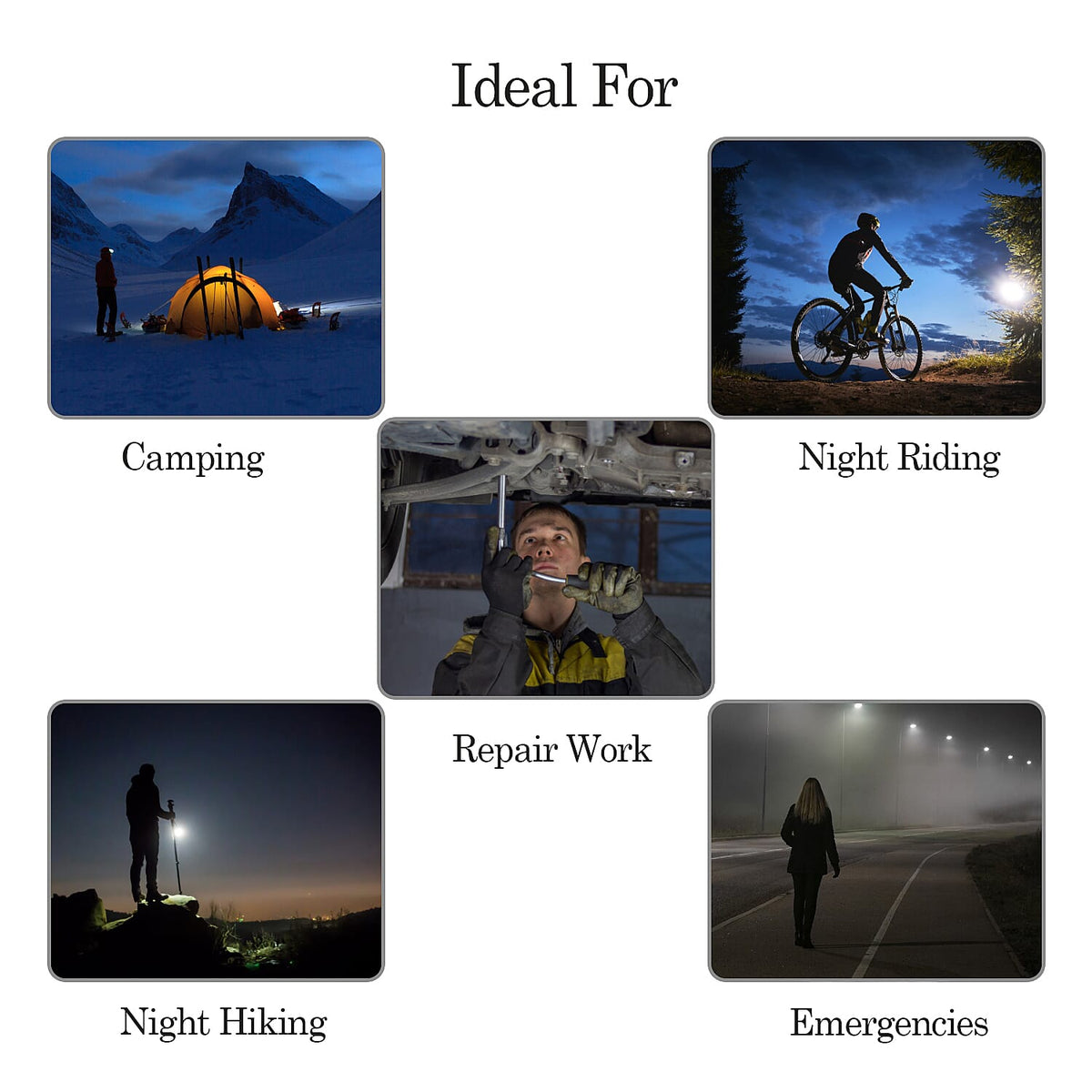 Rechargeable Headlamp with 3 modes 7576544 4