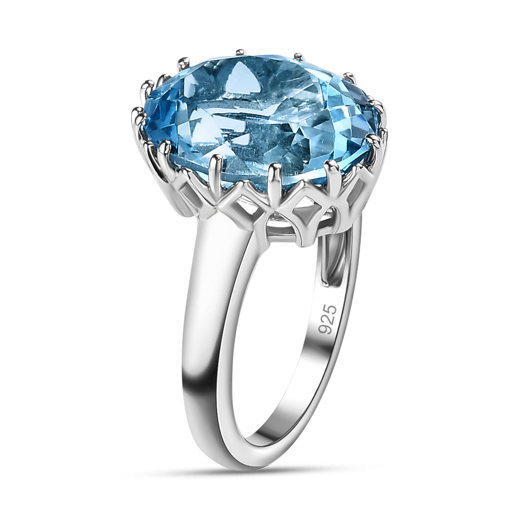 D'Joy Skyblue Topaz Solitaire Ring in Platinum Overlay Sterling Silver 9.94 Ct._7577184_3