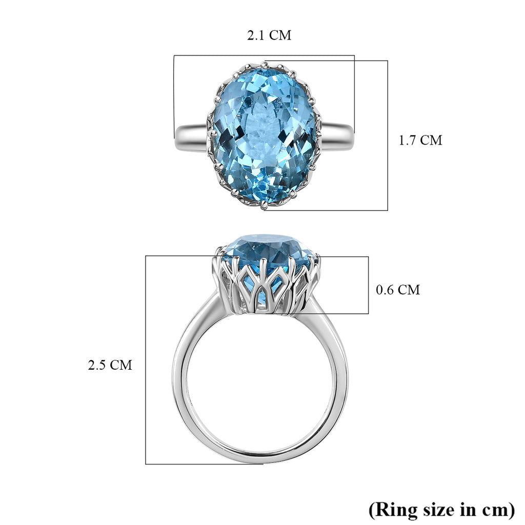 D'Joy Skyblue Topaz Solitaire Ring in Platinum Overlay Sterling Silver 9.94 Ct._7577184_5