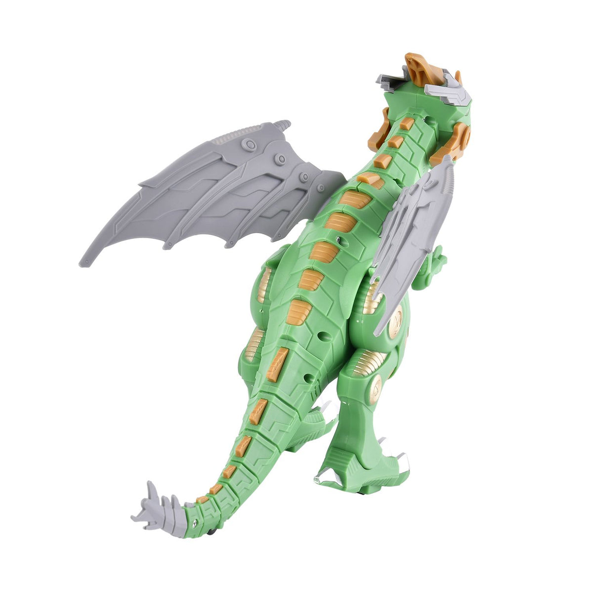 Mechanical Electric Walking Dinosaur with Wings- Green - Requires 2AA Batteries (Not Inlcd) 7577393 5