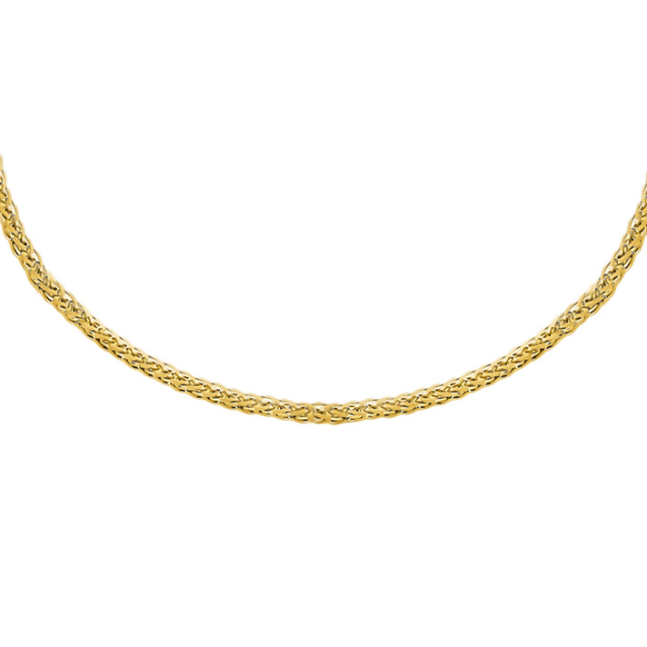 ILIANA 18K Yellow Gold 1mm Spiga Adjustable Slider Chain 20 Inch 3g 7577661 2