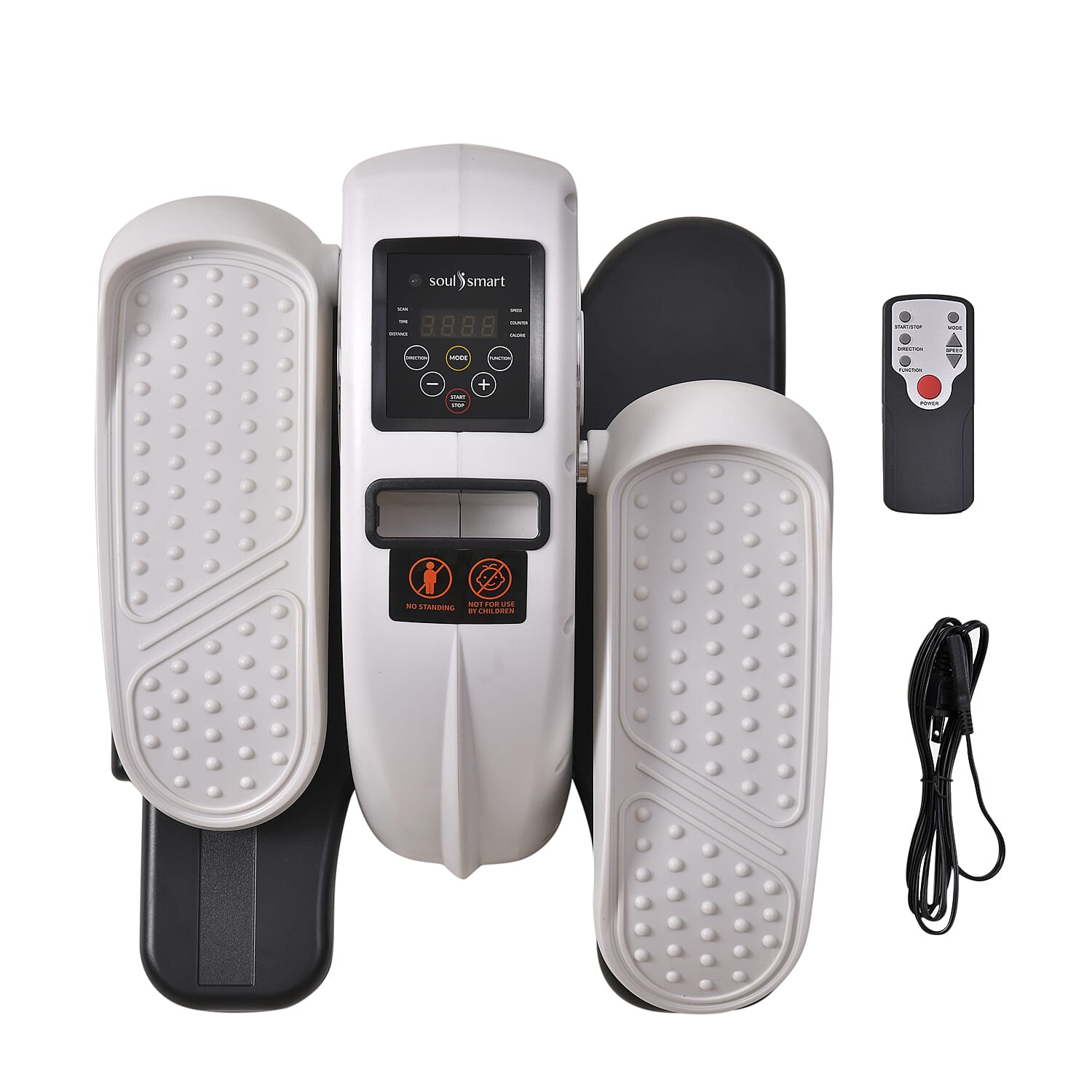 SoulSmart Electric Stepper With Elliptical Pair Belt - LCD Display - White - Black 7578232 0