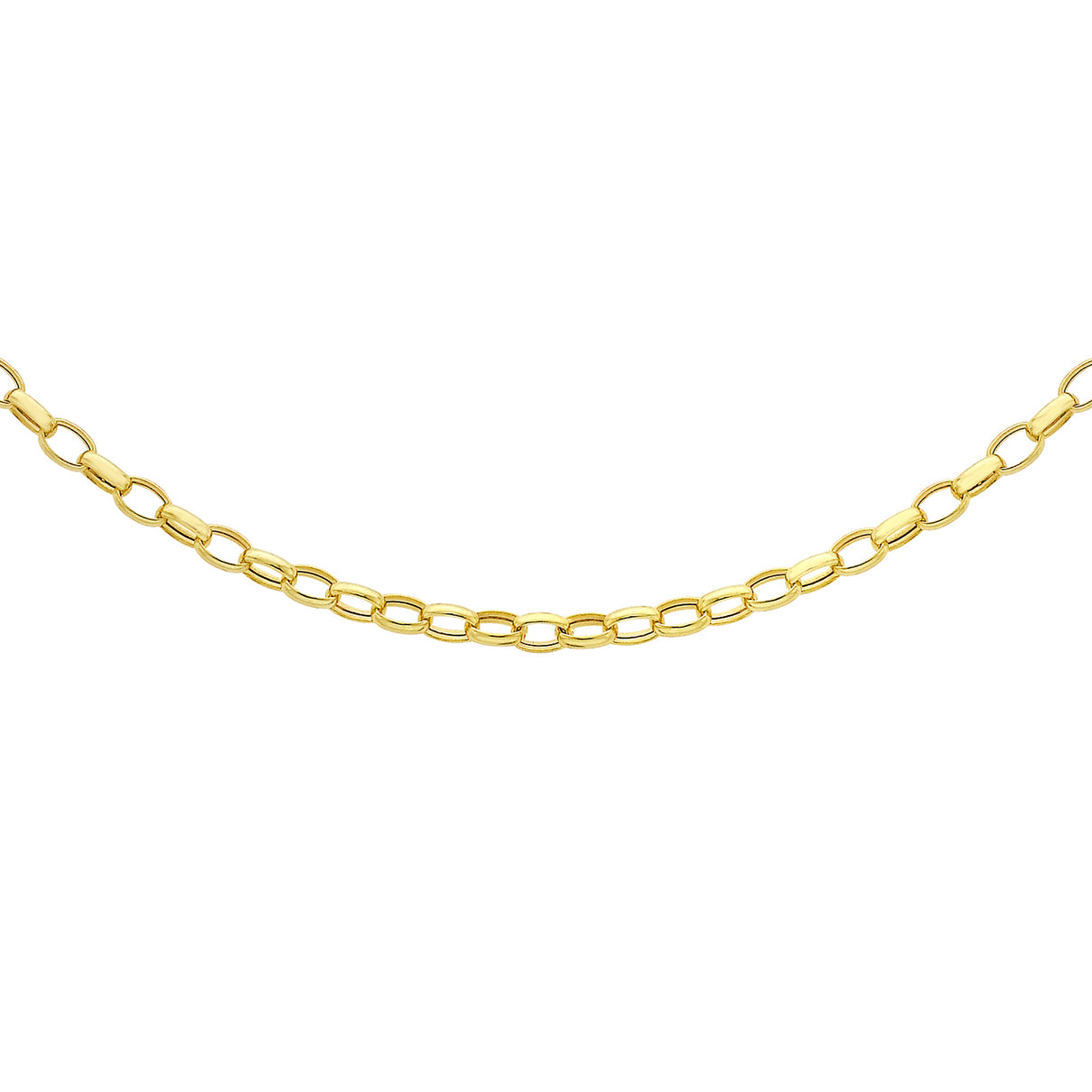 Oval Belcher Chain 18 Inch in 9K Yellow Gold 7578790 0