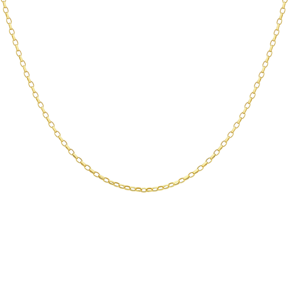 Oval Belcher Chain 30 Inch in 9K Yellow Gold 7578795 4