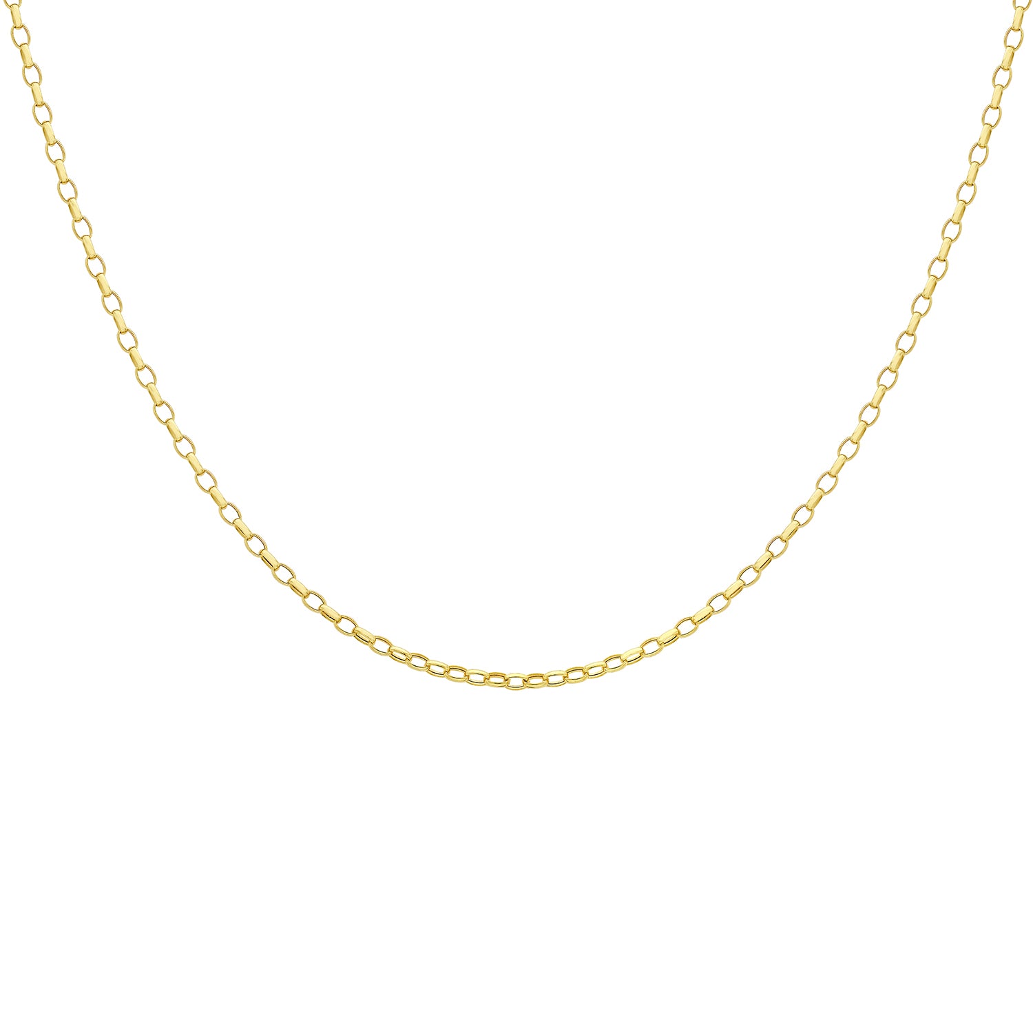 Oval Belcher Chain 30 Inch in 9K Yellow Gold 7578795 4