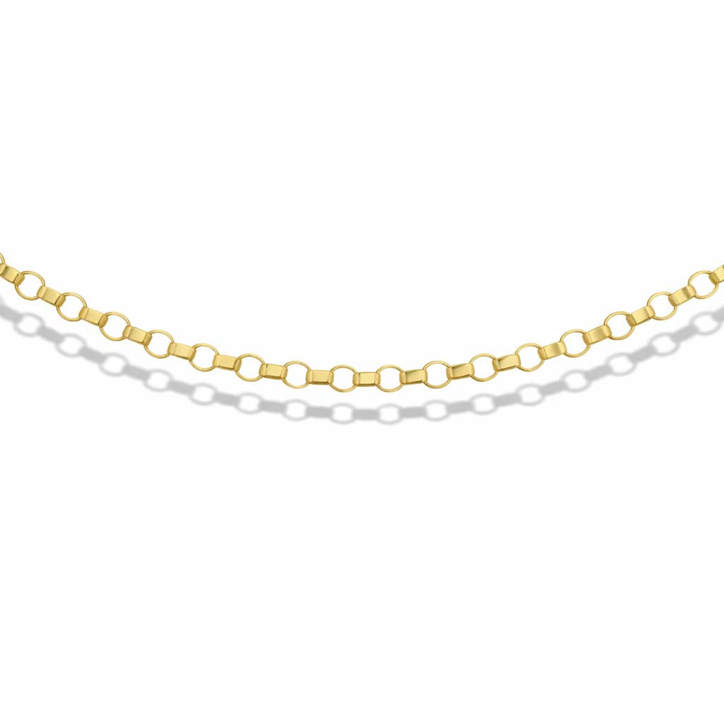 Round Belcher Chain 16 Inch in 9K Yellow Gold 7578827 0