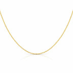 9K Yellow Gold Round Belcher Chain With Spring Ring Clasp (Size - 16)_7578827_4