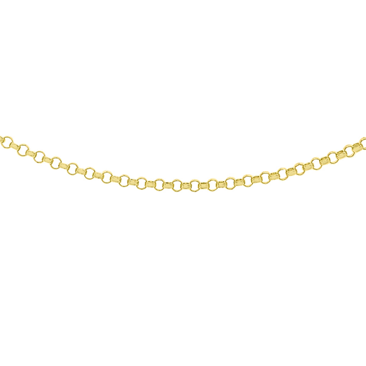 1.1mm Round Belcher Chain 18 Inch in 9K Yellow Gold 7578948 0