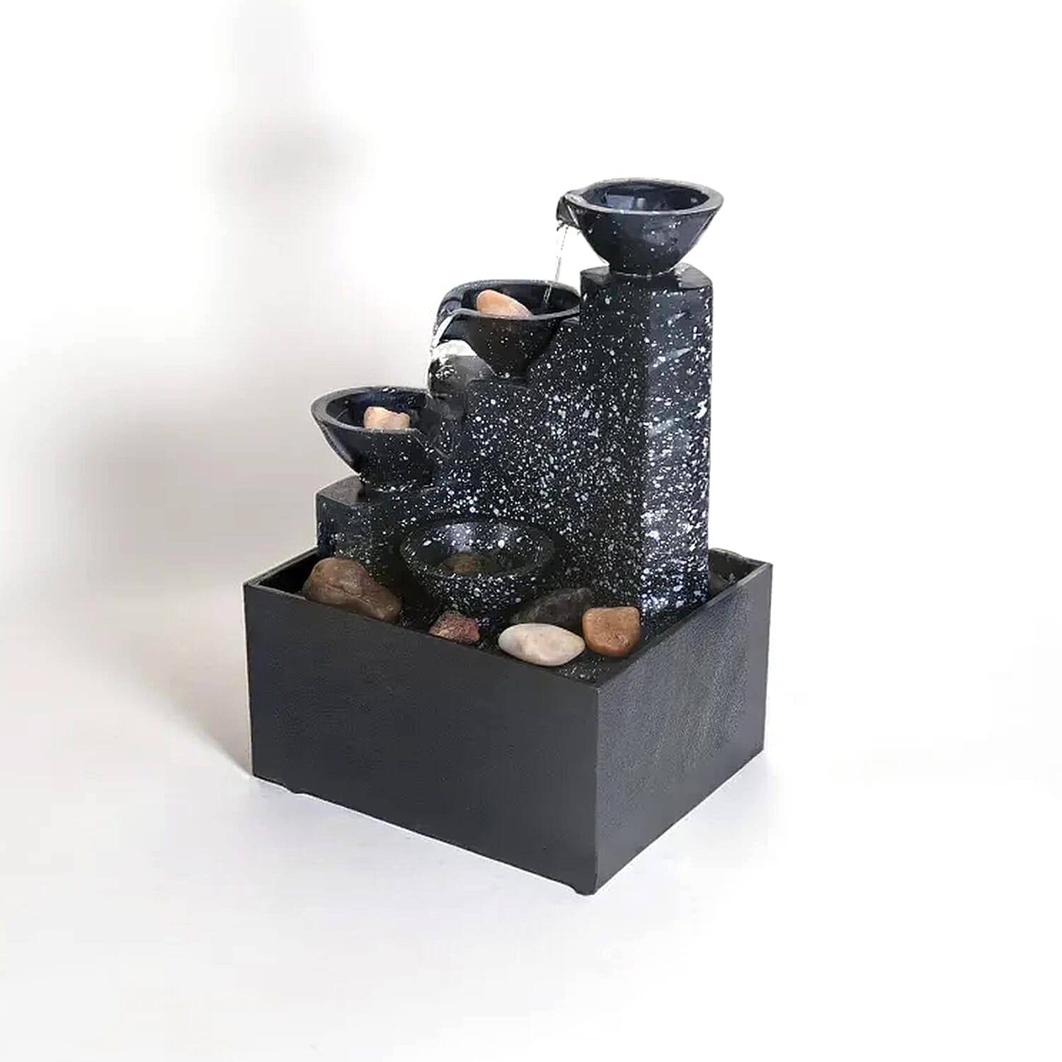 Super Find- Four Cups Mini Water Fountain with LED Light For Home DÃ©cor, Office and Living room 7585063 0