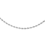 9K White Gold  Chain (Size - 16),  Gold Wt. 2.7 Gms