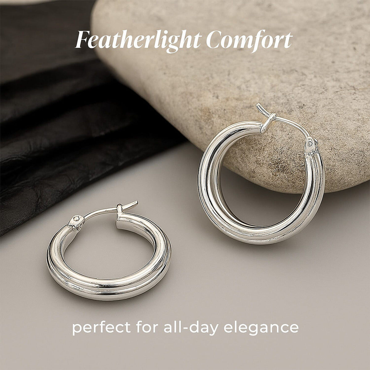 Full Hoop Earrings in Sterling Silver 7588646 5