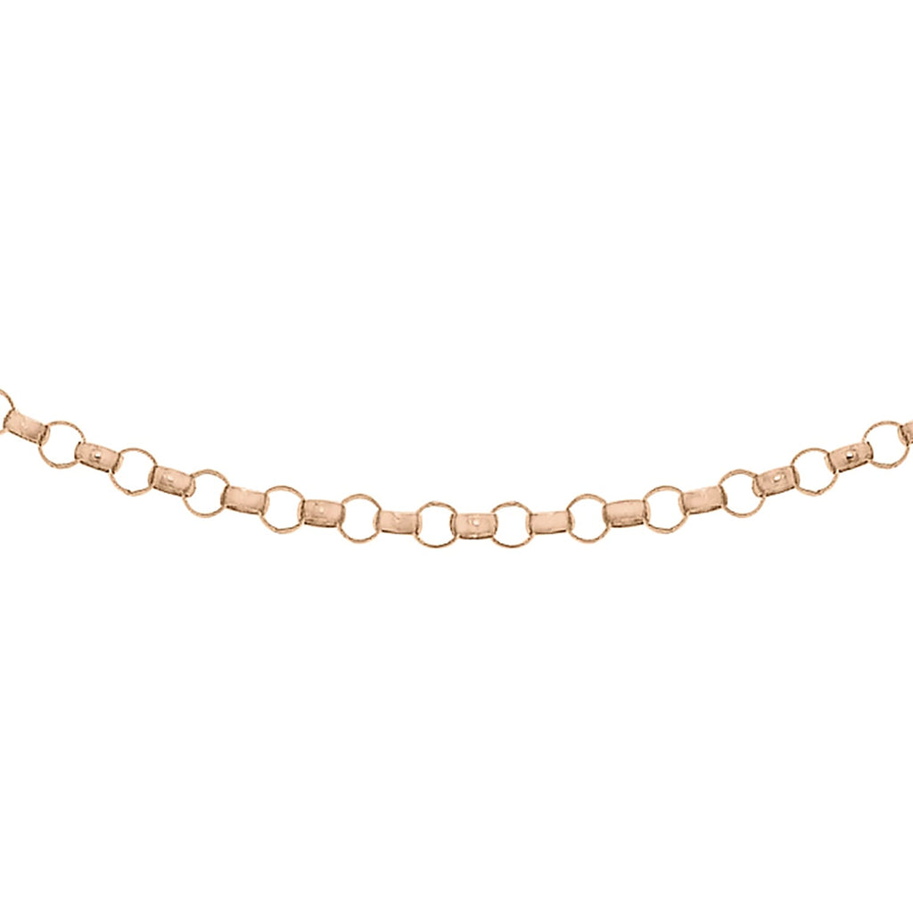 9K Rose Gold  Chain (Size - 16),  Gold Wt. 0.9 Gms