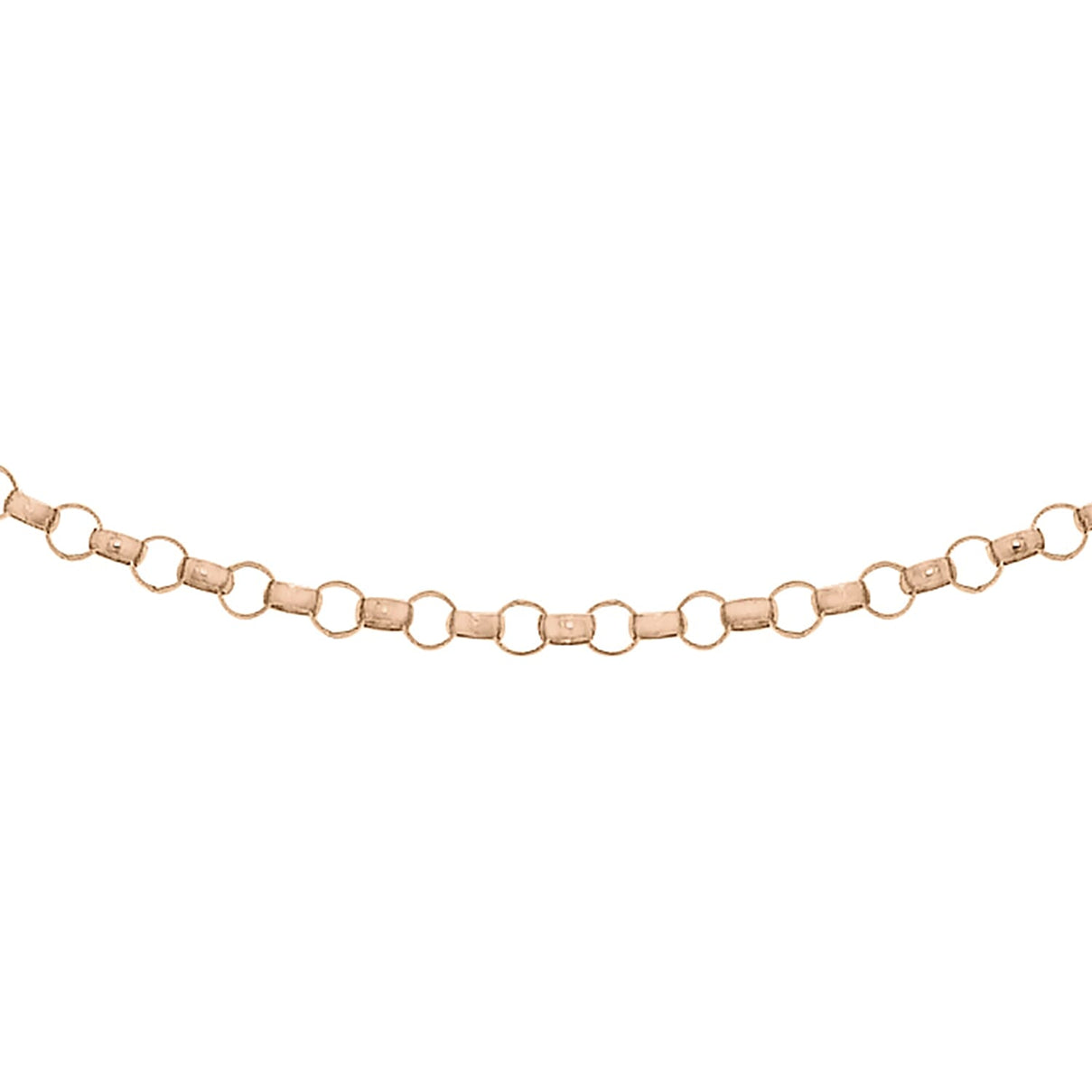 Round Belcher Chain 16 Inch in 9K Rose Gold 7590727 0