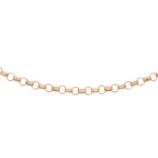 9K Rose Gold  Chain (Size - 16),  Gold Wt. 0.9 Gms