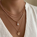9K Rose Gold  Chain (Size - 16),  Gold Wt. 0.9 Gms