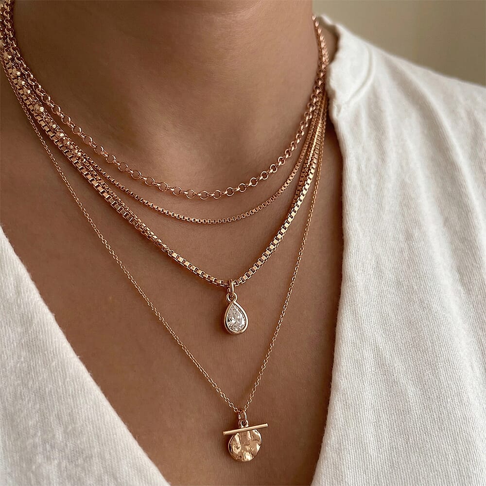 Round Belcher Chain 16 Inch in 9K Rose Gold 7590727 2