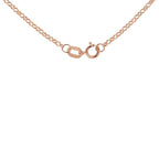 9K Rose Gold  Chain (Size - 16),  Gold Wt. 0.9 Gms