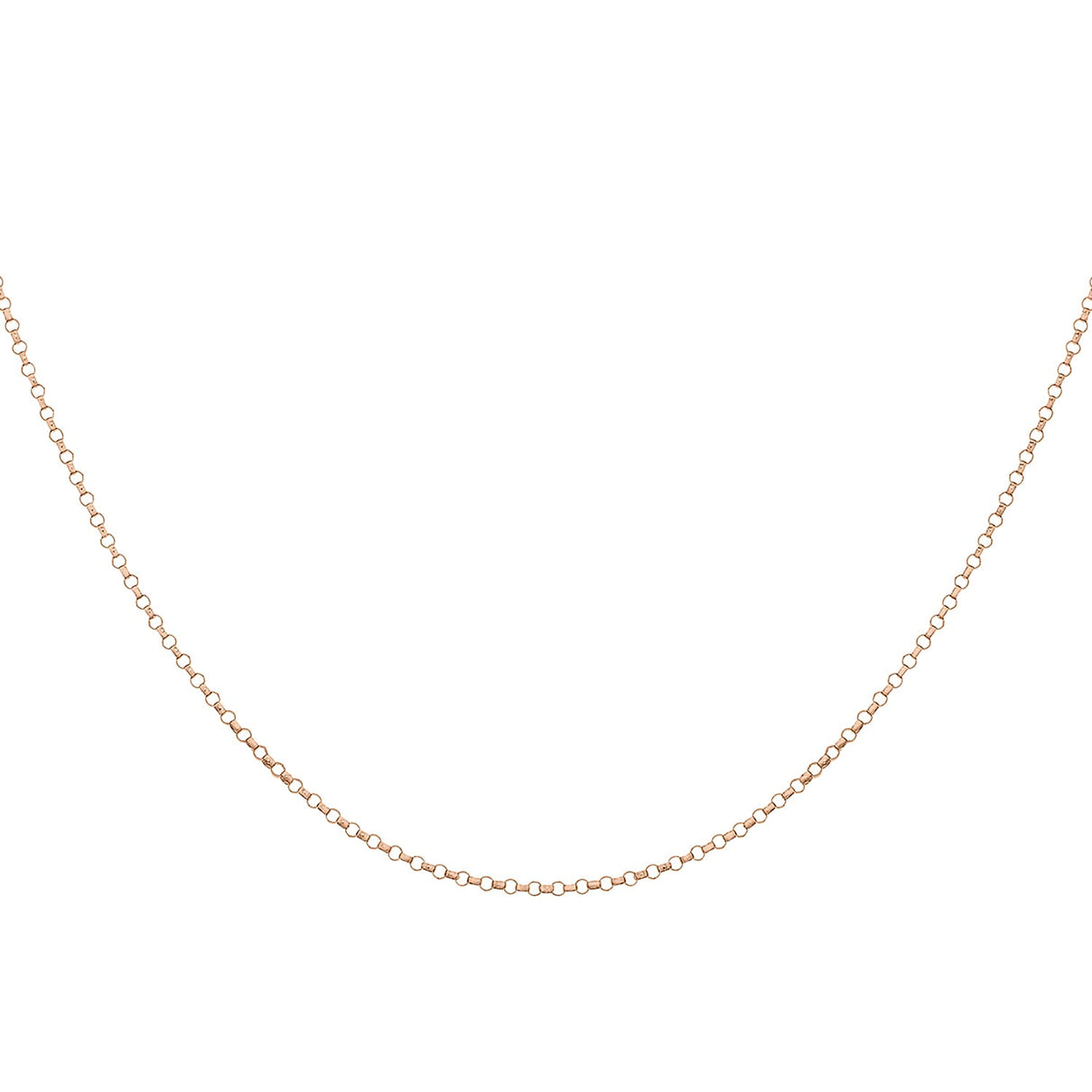 Round Belcher Chain 16 Inch in 9K Rose Gold 7590727 4