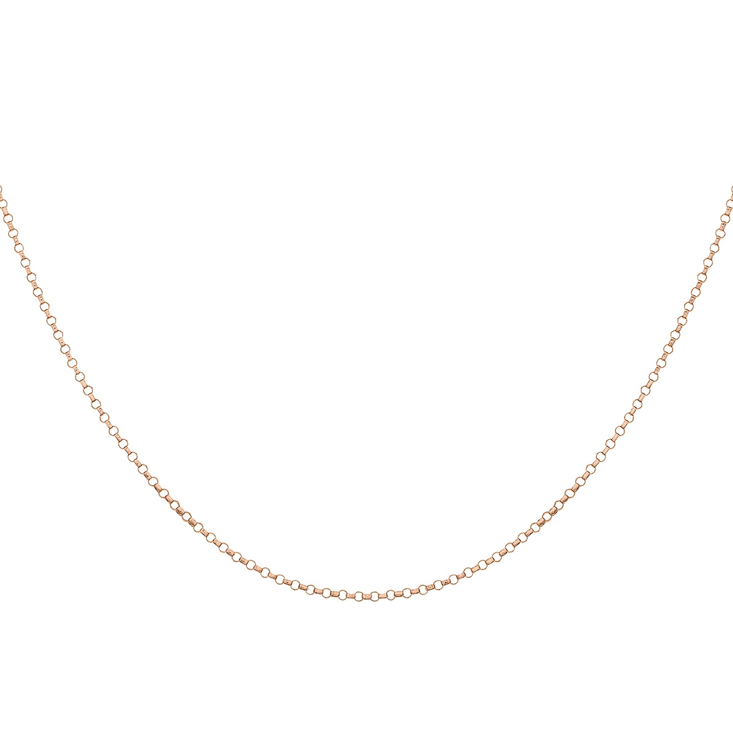 Round Belcher Chain 16 Inch in 9K Rose Gold 7590727 4