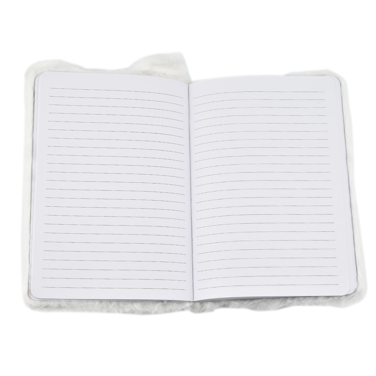 Fluffy Cover 3D Rabbit Pattern Notebook (80 Pages) - Pink 7592107 4