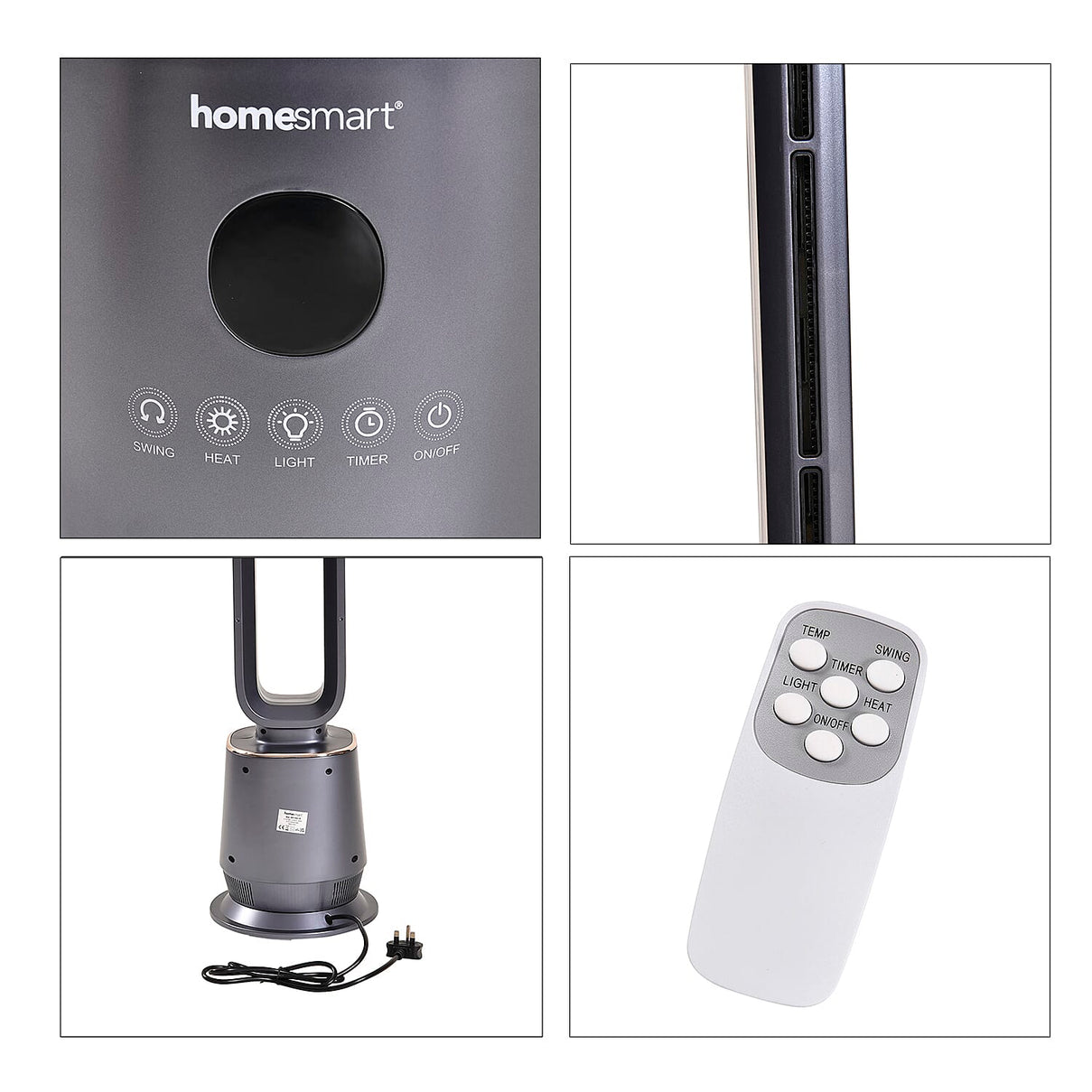Bliss &amp; Beyond 2 in 1 Bladeless PTC Ultra Powerful Heater &amp; Fan with Remote 7592261 10