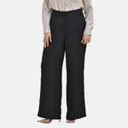 Soft Satin Wide Leg Trousers (Size 18) - Black_7592373_1