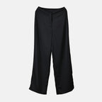 Soft Satin Wide Leg Trousers (Size 18) - Black_7592373_5