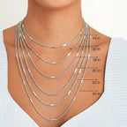9K White Gold  Chain (Size - 18),  Gold Wt. 1.2 Gms