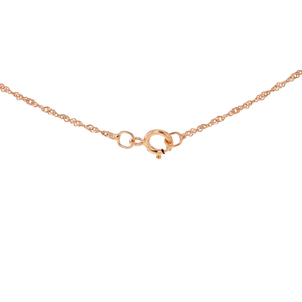 9K Rose Gold  Chain (Size - 18),  Gold Wt. 0.59 Gms_7592524_4