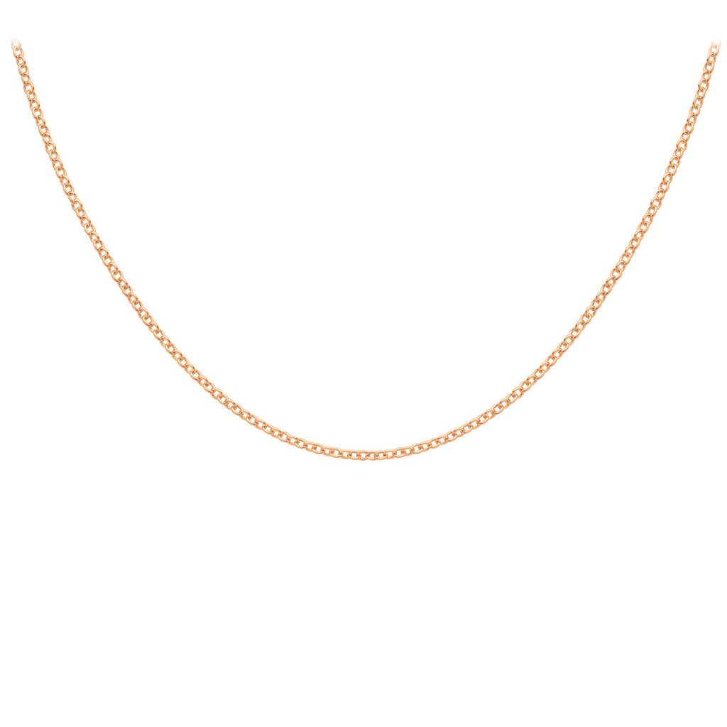 9K Rose Gold  Chain (Size - 18),  Gold Wt. 1.9 Gms_7592712