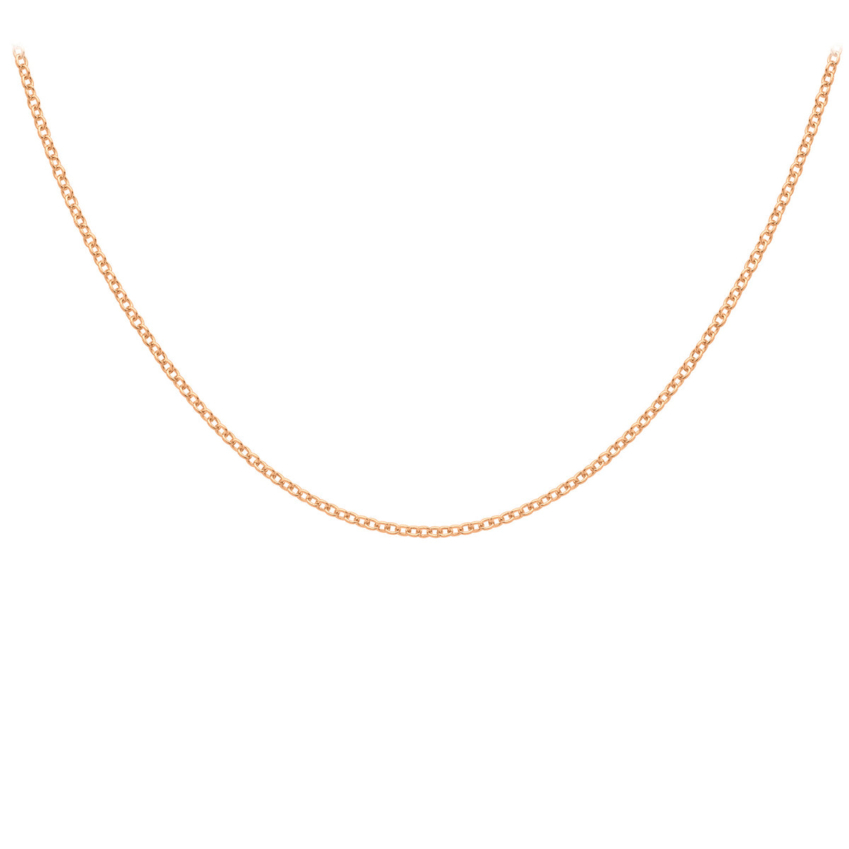 1.6mm Trace Chain 18 Inch in 9K Rose Gold 7592712 0