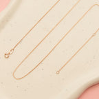 9K Rose Gold  Chain (Size - 20),  Gold Wt. 0.88 Gms_7592875_1