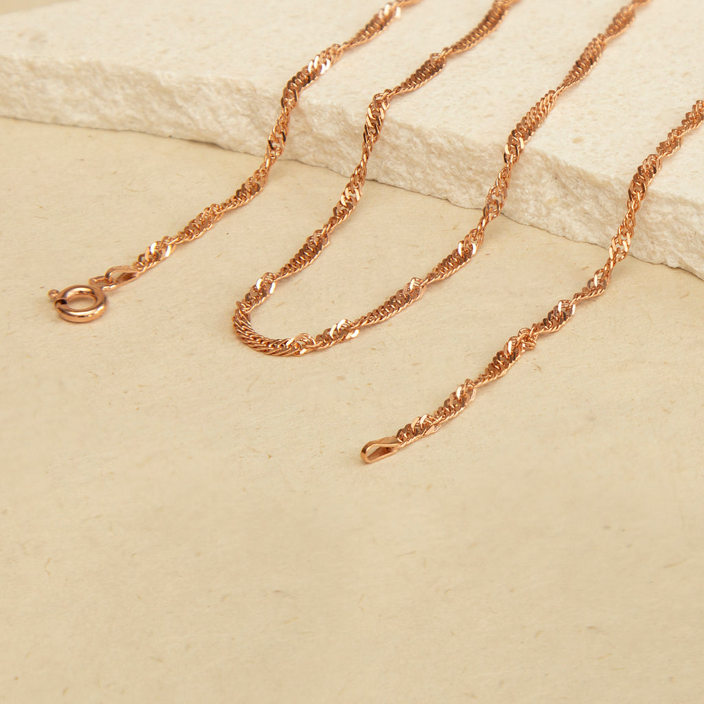 9K Rose Gold  Chain (Size - 24),  Gold Wt. 4.7 Gms_7592897_1
