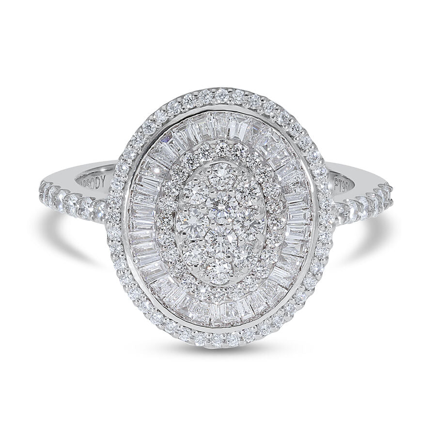 0.54 Carat Diamond Cluster Ring in 9K Yelow Gold 7593113 0