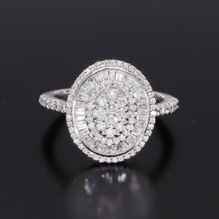 0.54 Carat Diamond Cluster Ring in 9K Yelow Gold 7593113 2