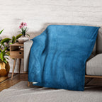 Teddy Fleece Double Layered Sherpa Blanket (Double Size 200x150 cm) - Teal_7594684