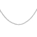 9K White Gold  Chain (Size - 16),  Gold Wt. 0.58 Gms_7594904