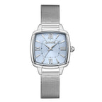 GAMAGES OF LONDON Ladies Duchess Swiss Quartz Movement Diamond Studded Light Blue Dial Water Resistant Watch with Silver Mesh Bracelet_7595081