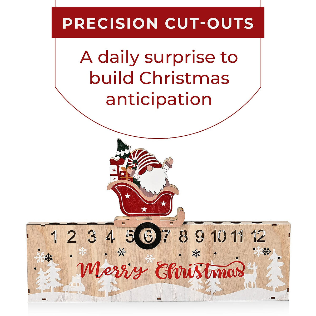 Double Sided Christmas Countdown Calendar with Light for Home Decor 7598963 6