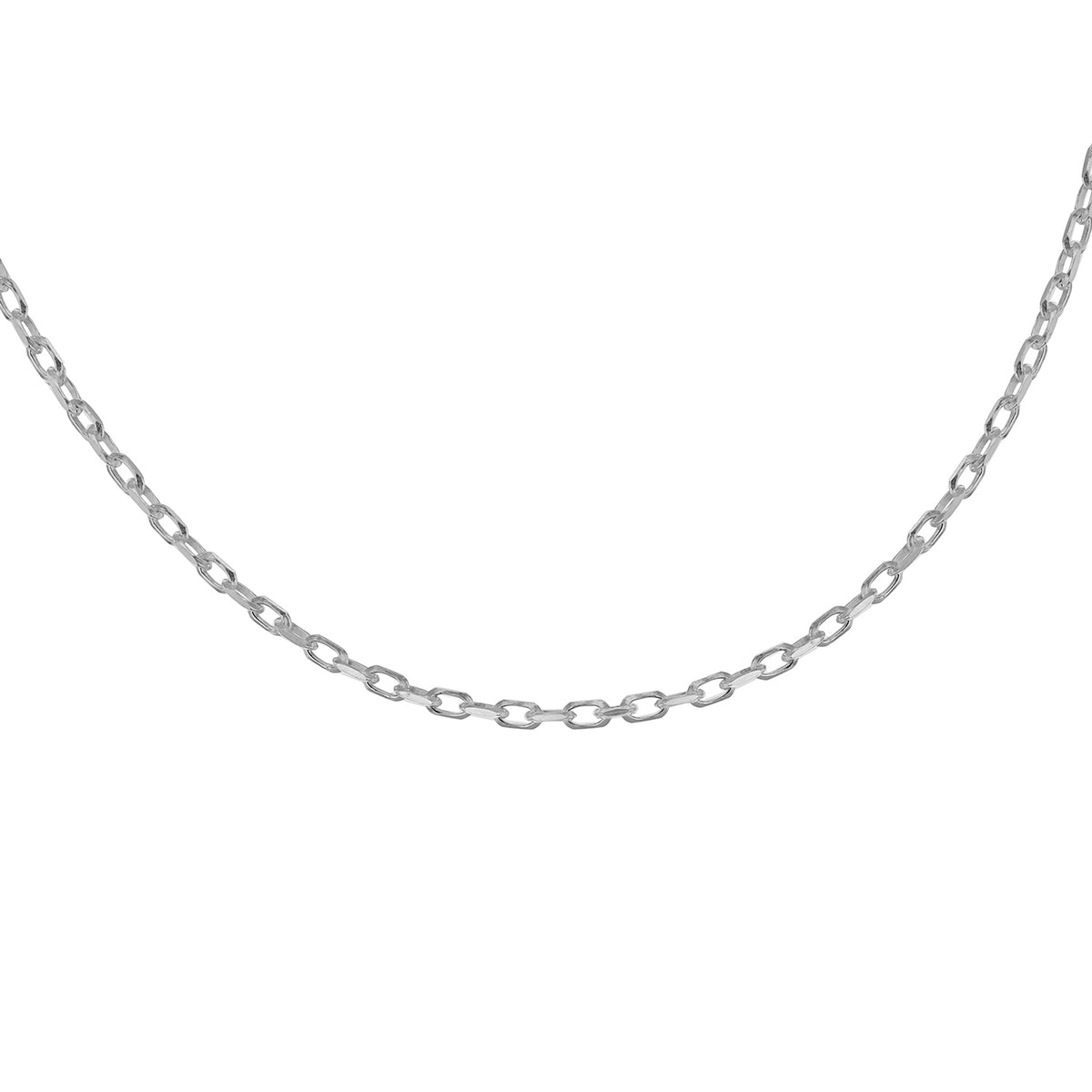 Sterling Silver Diamond Cut Belcher Chain 16 Inch 7607704 1