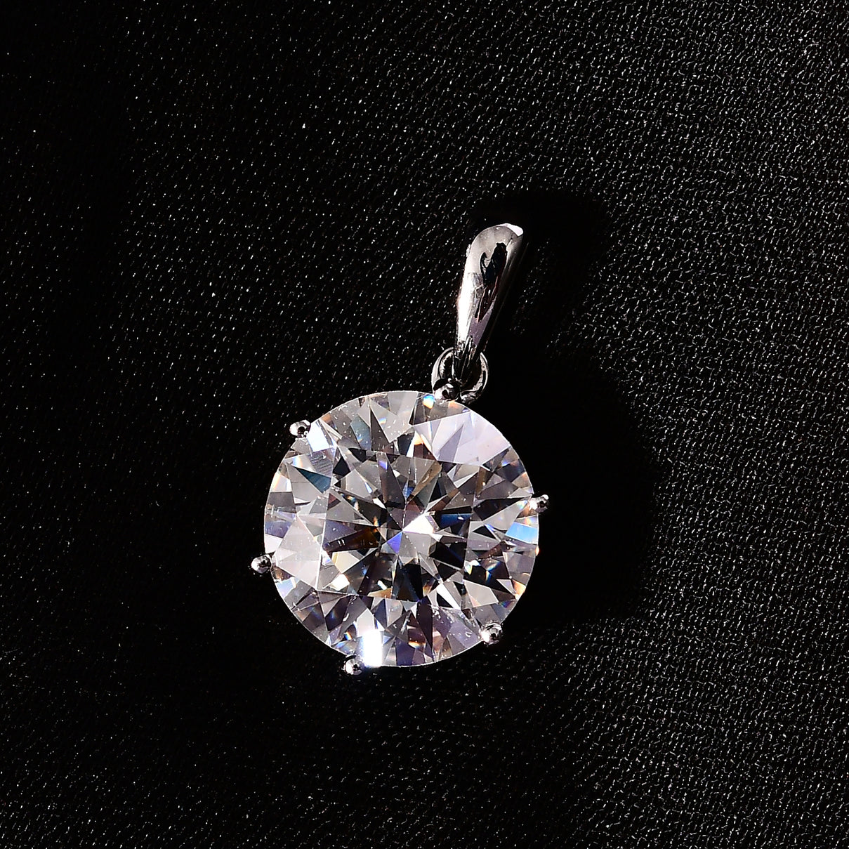 950 Platinum 3.47 Ct Moissanite Solitaire Pendant 7612512 3