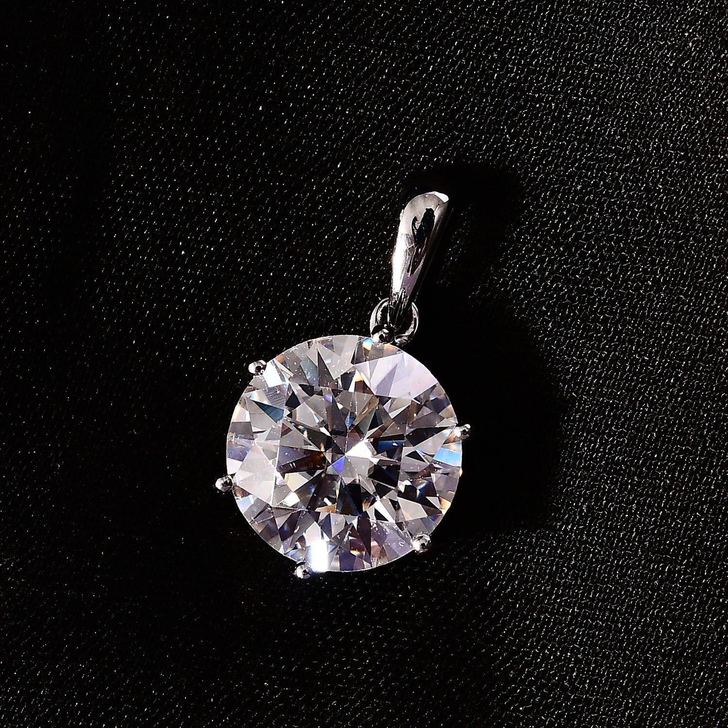 950 Platinum 3.47 Ct Moissanite Solitaire Pendant 7612512 3