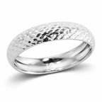 Royal Bali Collection - 9K White Gold Diamond Cut Band Ring_7615319