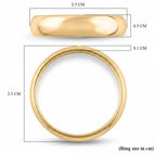 One Time Deal - Royal Bali Collection - 9K Yellow Gold Band Ring_7615930_7