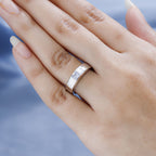 D'Joy Moissanite Solitaire Band Ring in Platinum Overlay Sterling Silver_7616286_2