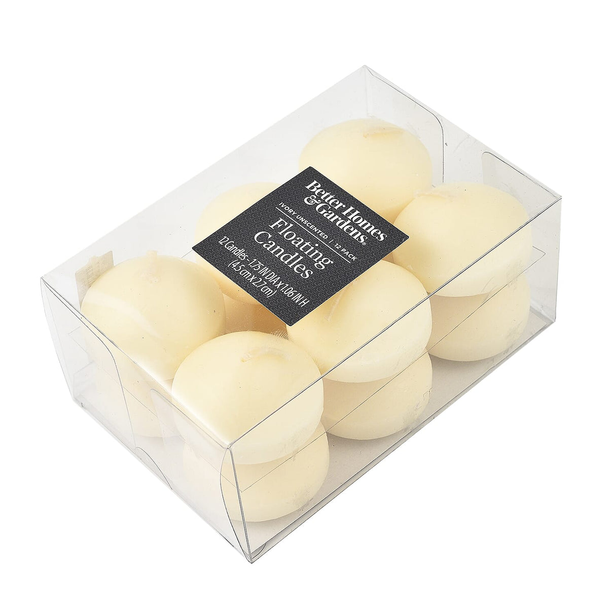 Floating Candle (Pack of 12) - Ivory 7616571 1