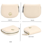 Set of 2 - 100% Genuine Leather Crossbody Bag & Card Wallet with RFID Protection - Cream_7617216_6